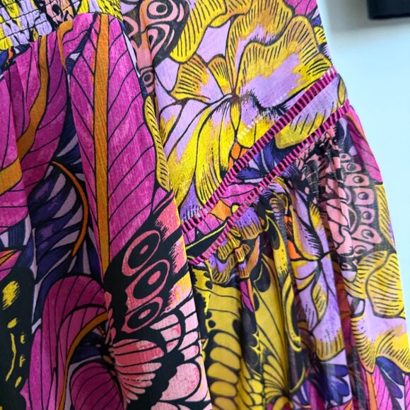 Anthropologie bundle 2 piece tops ribbed top sweetheart butterfly peasant XXS - Picture 9 of 10